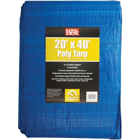 All-Source 20 ft x 40 ft Tarp, Blue 767921